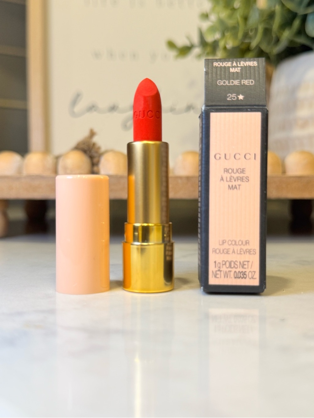Gucci Matte Lipstick in Vibrant Red